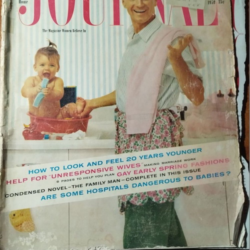 Journal vintage magazines used, pack of 2, April 1958 & February 1959