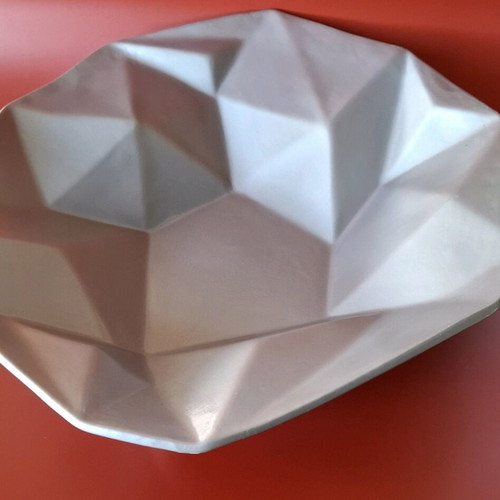BoConcept decorative bowl like new, light grey geometric design