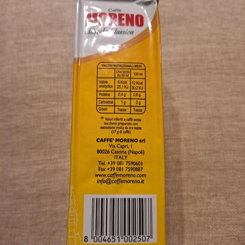 Coffee Moreno 250gr Espresso new