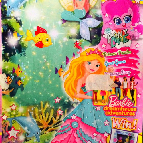 Children's Quiz and Puzzle Magazine used, Mermaid Barbie Adventures