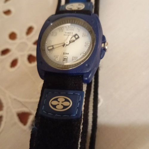 Timex men's children's watch, blue, adjustable strap
