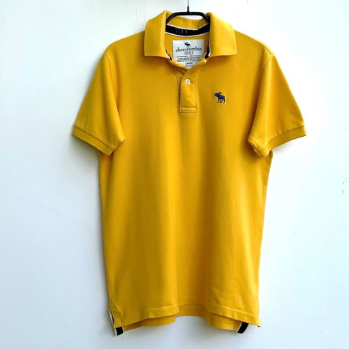 Abercrombie & Fitch Kids Polo Shirt Yellow Used Size L