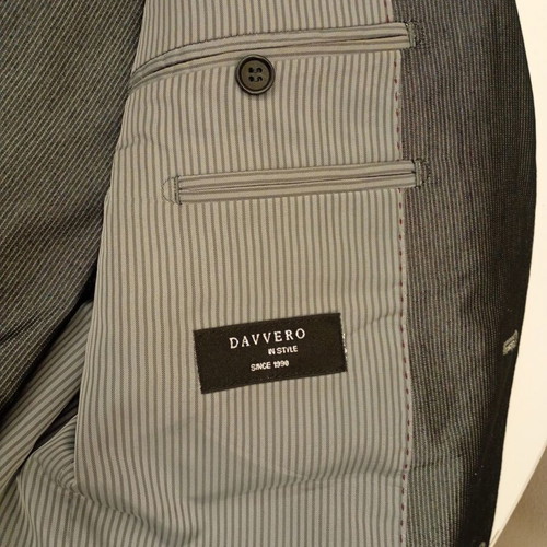 Men's Grey Pinstripe Suit Like New Size L