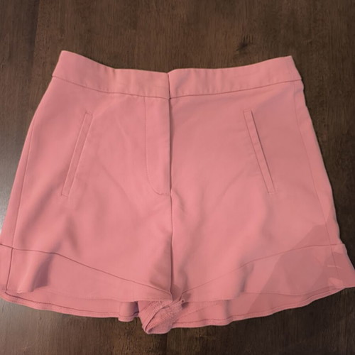 Zara pink shorts size XS like new with side zipper
