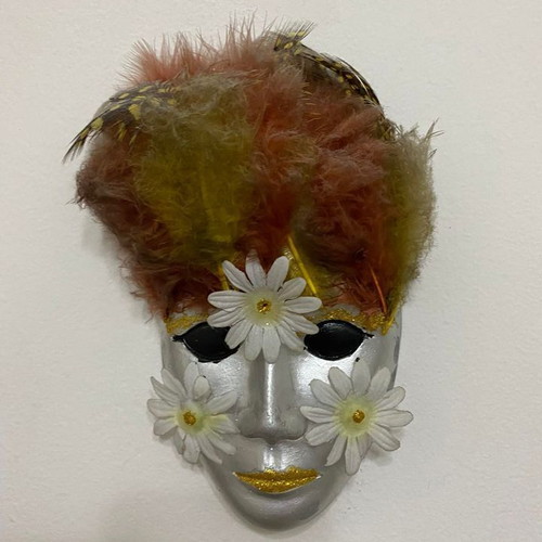 Handmade decorative wall masks for Halloween and Carnival