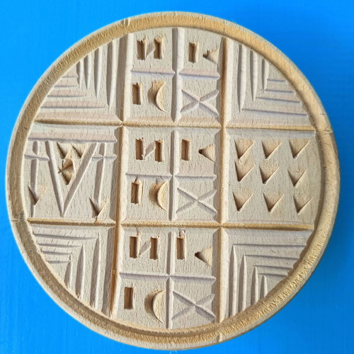 Wooden Prosphoro Stamp like new, diameter 12.5 cm