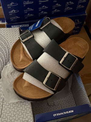 Birkenstock Γυναικείες Παντόφλες Καινούργιες Μαύρες Μέγεθος 36