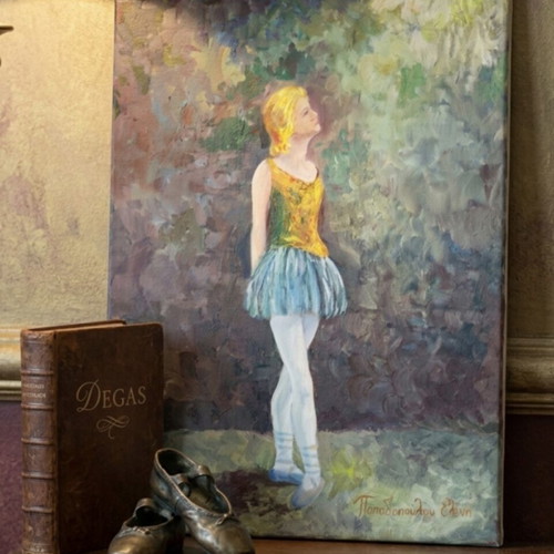 The Ballerina of Degas 1994 painting by Eleni Papadopoulou like new