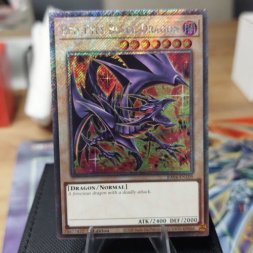 Red-Eyes Black Dragon Platinum Secret Rare Yu-Gi-Oh! card