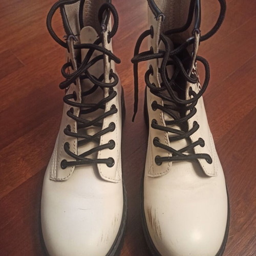 Women's ankle boots used, size 38, white
