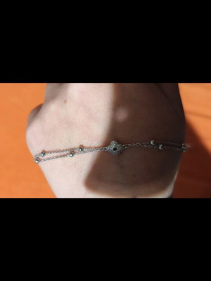 925 Silver Double Hand Chain New