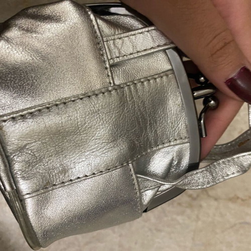 Wallet bag like new, silver