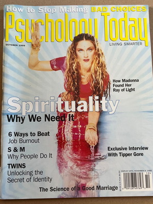 Περιοδικό Psychology Today 1999 με τη Madonna μεταχειρισμένο