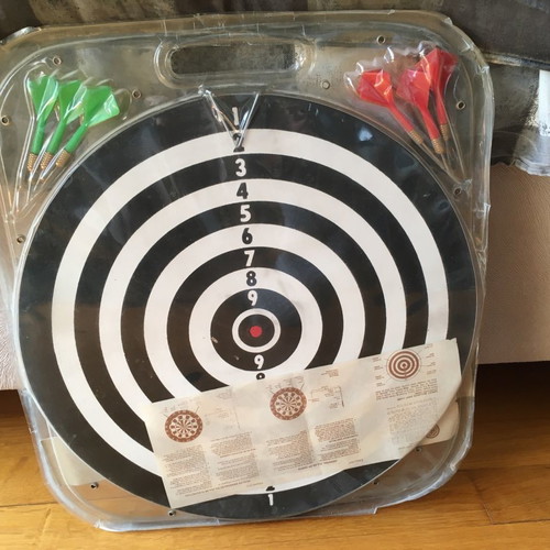 Dartboard game new, classic cork target with 2 games