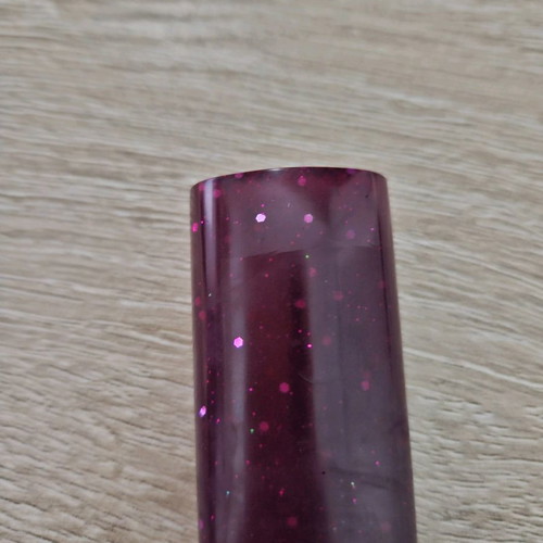 Lighter case made of liquid glass purple with rhinestones new