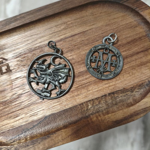 Cradle of Filth necklace used, Dragon logo and Midian