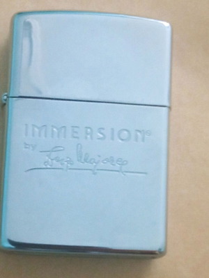 Zippo lighter with Immersion logo