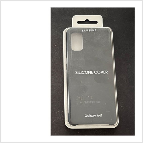 Samsung Silicone Cover Galaxy A41 phone case black new
