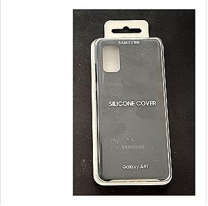 Θήκη Κινητού Γνήσια Samsung Silicone Cover Galaxy A41 Black