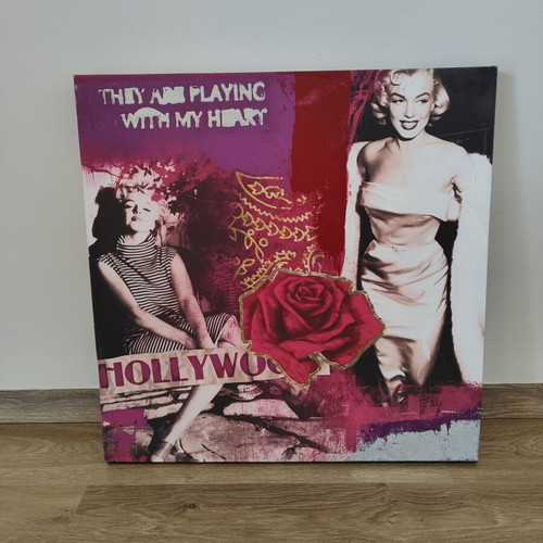 Mairylin Monroe canvas painting 60x60 like new