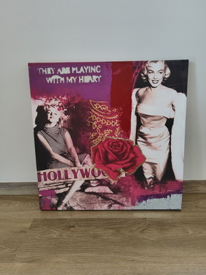 Mairylin Monroe canvas painting 60x60 like new