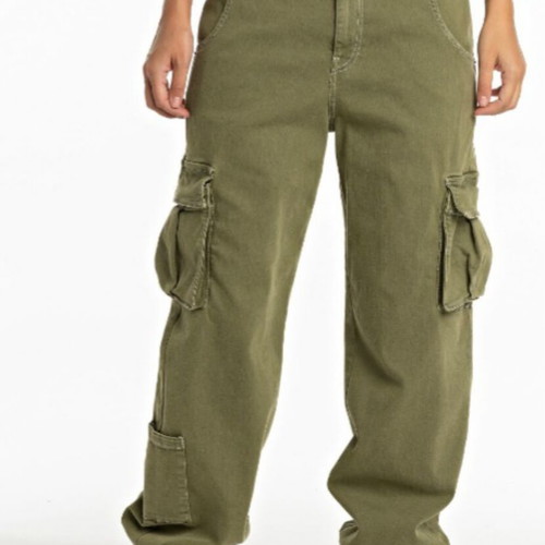Replay women's cargo jogger pants khaki W26