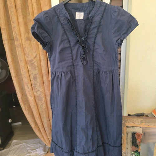 Cotton dress H&M size S used, blue
