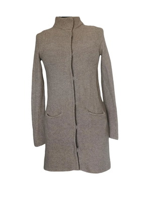 Boden long knitted cardigan like new, beige, 80% wool