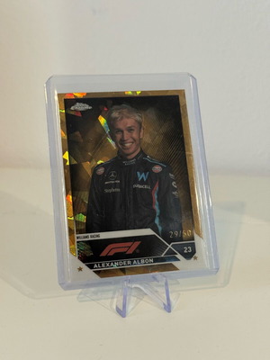 2023 Topps Chrome Sapphire Formula 1 Alexander Albon Portrait Gold mint