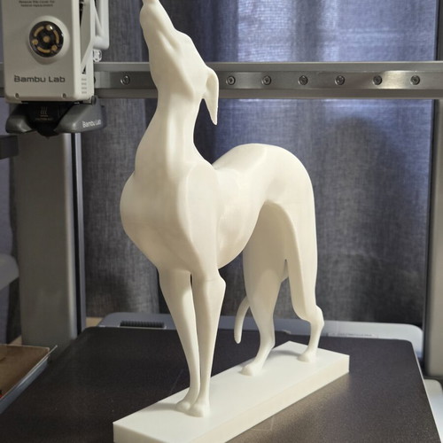 Friends Dog Statue 24 cm new, white color
