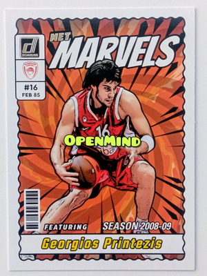 Κάρτα Georgios Printezis Net Marvels #22 Olympiacos Donruss Euroleague 2023-24 καινούργιο