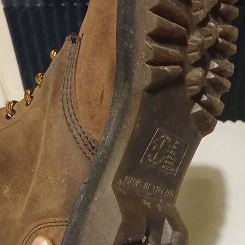 Dr Martens Made in England 10 Eye Steel Toe brown boots like new size 42