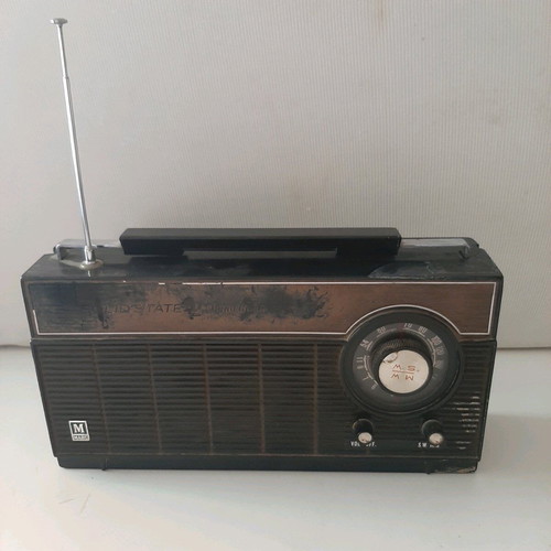 Marc radio used, 1960s vintage for decor or repair