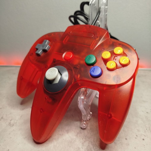 Controller for Nintendo 64 new, transparent red