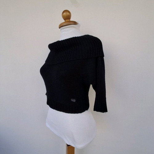 Staff crop sweater like new, black, size M