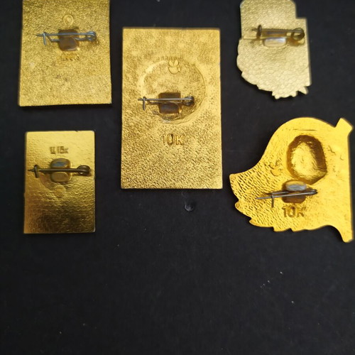 Set of 5 Soviet Union Lenin pins 1980s