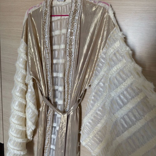 Mya dress like new, size S, gold, ideal for weddings and baptisms