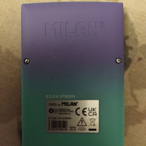 Milan Sunset pocket calculator, 8 digits