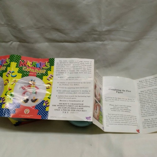 Vintage spherical Rubik's-type puzzle "Mickey's Challenge" like new, 90s