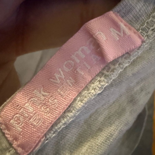 Pink Woman short-sleeve t-shirt used, size M, gray