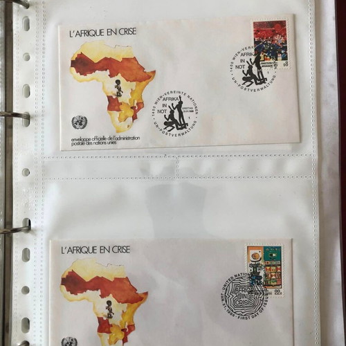 UN Album new with 76 FDC 1985-1996