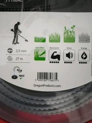 Μεσινέζα Oregon Flexiblade 3.5mm 27μ τετραγωνική πριονωτή ολοκαίνουρια