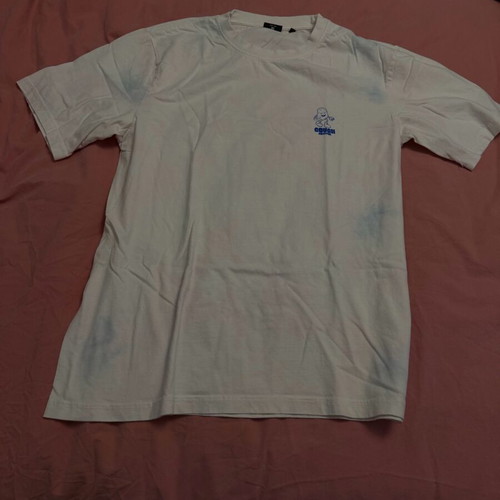 Cropp men's t-shirt like new, cotton, size L, white with colorful details