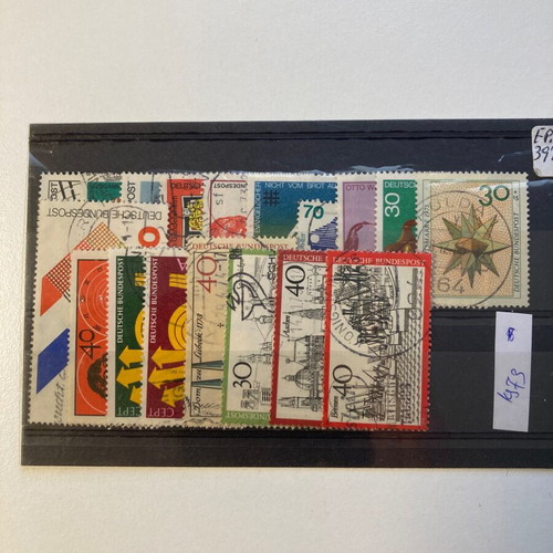 German stamps used complete series 1973