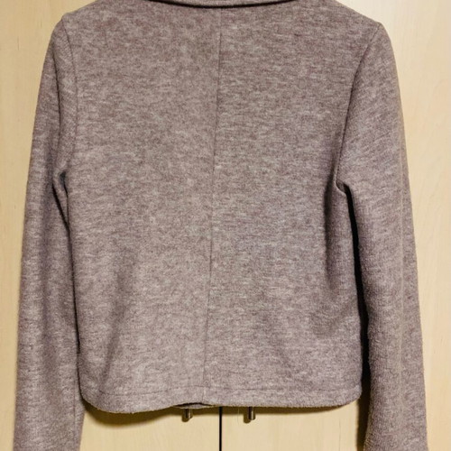 Emery Rose gray jacket new with zipper and collar