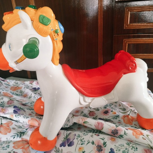 Baby Clementoni Lakis Alogakis educational rocking horse used