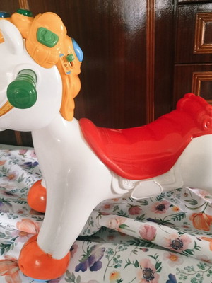 Baby Clementoni Lakis Alogakis educational rocking horse used