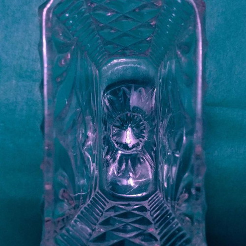 Pinwheel vintage Bohemias crystal cigarette card holder new