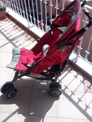 MacLaren Techno XT baby stroller used, red with accessories