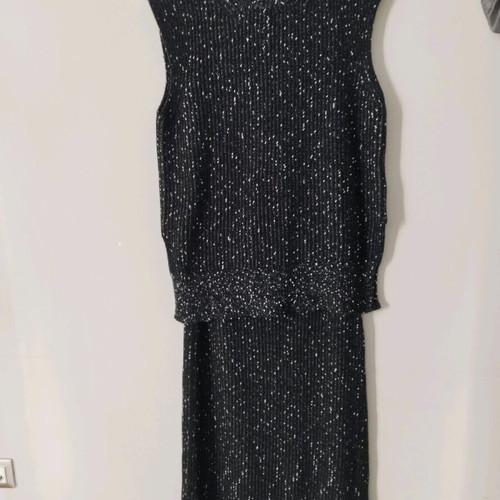 Massimo Dutti knitted set new, sleeveless sweater and skirt